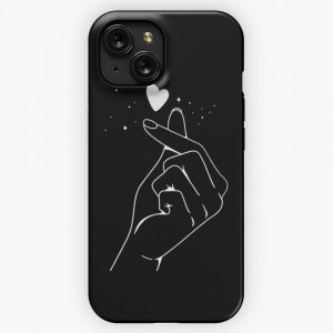 Finger Heart iPhone 15 Slim Phone Case Cover