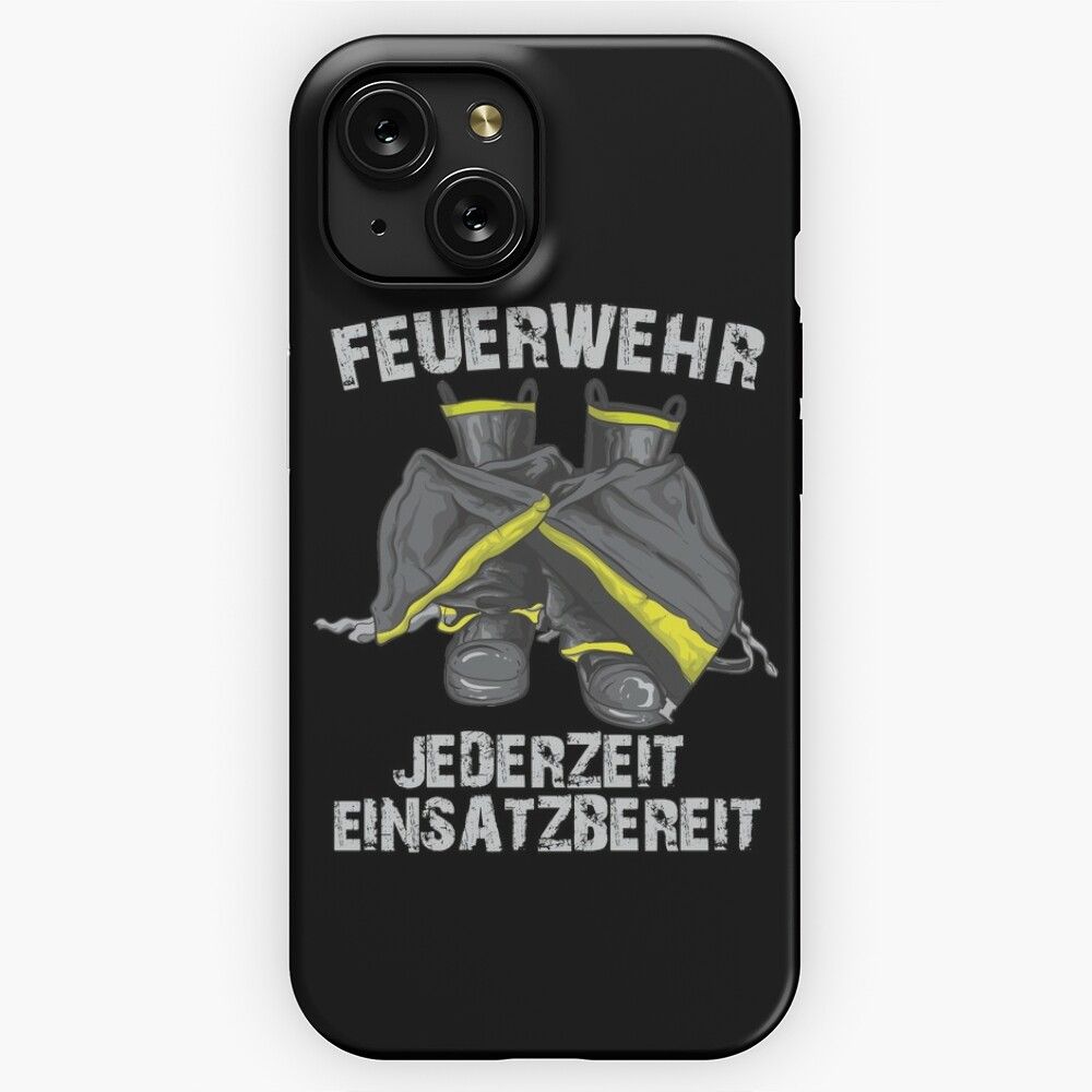 Fire Department Ready For Action At Any Time iPhone 15 Slim Phone Case Cover