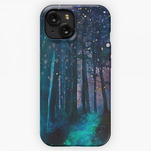 Firefly Forest iPhone 15 Slim Phone Case Cover