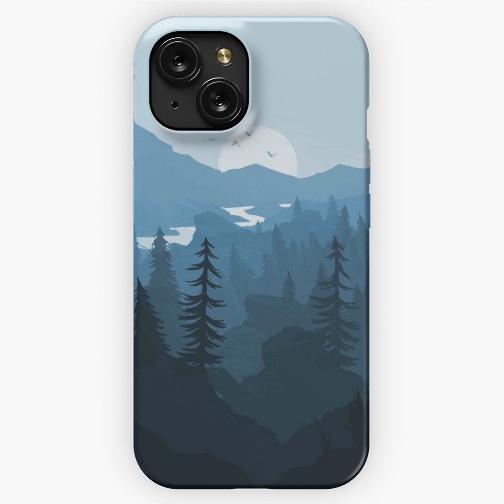 Firewatch Blue iPhone 15 Slim Phone Case Cover