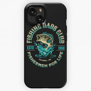 Fishing Dads Club Fishermen For Life California Version iPhone 15 Slim Phone Case Cover