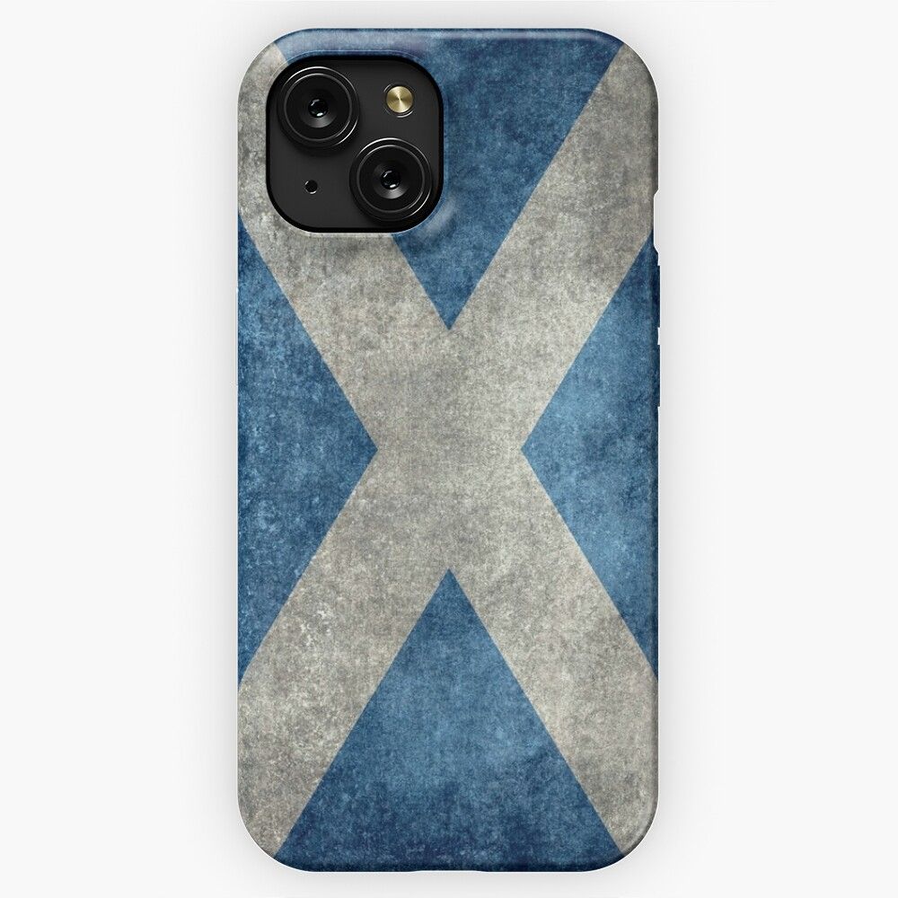 Flag Of Scotland Grungy Vintage Version iPhone 15 Slim Phone Case Cover
