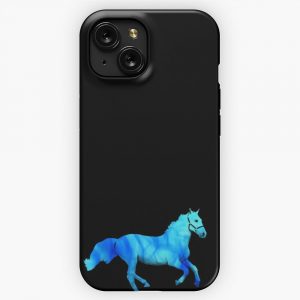 Flaming Horse iPhone 15 Slim Phone Case Cover