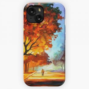 Flaming Night Leonid Afremov iPhone 15 Slim Phone Case Cover