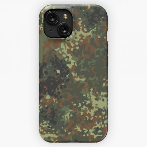 Flecktarn Camo iPhone 15 Slim Phone Case Cover