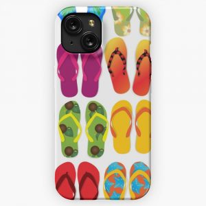 Flip Flops Summer Beach Lake iPhone 15 Slim Phone Case Cover