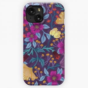 Floral iPhone 15 Slim Phone Case Cover