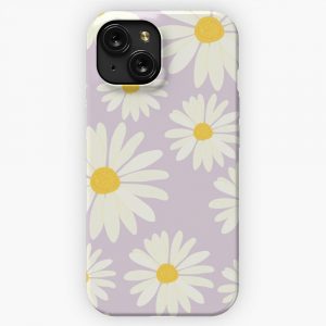 Floral Seamless Pattern Daisy Flower Pattern Danish Pastel Pink Pattern iPhone 15 Slim Phone Case Cover