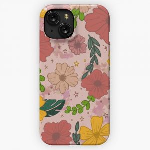 Floral Spring Pattern iPhone 15 Slim Phone Case Cover