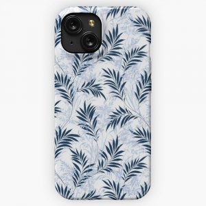 Floral Watercolors Leaves Vintage Flower Big Flower Summer Wallpaper iPhone 15 Slim Phone Case Cover