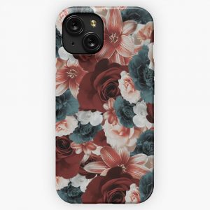 Flower Fuse Pattern iPhone 15 Slim Phone Case Cover