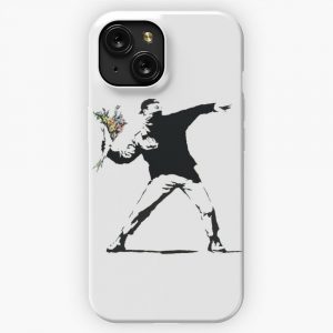 Flower Man Street Art iPhone 15 Slim Phone Case Cover