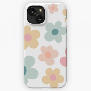 Flower Pattern Muted Pastel Golf Le Fleur Inspired iPhone 15 Slim Phone Case Cover