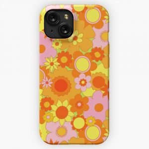 Flower Power Orange The Peach Fuzz iPhone 15 Slim Phone Case Cover