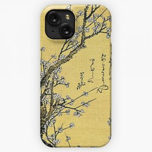 Flowering Plum By Katsushika Hokusai Reproduction iPhone 15 Slim Phone Case Cover