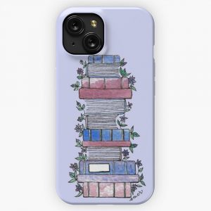 Flowery Books iPhone 15 Slim Phone Case Cover