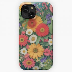 Flowery Spring iPhone 15 Slim Phone Case Cover