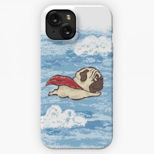 Flying Pug iPhone 15 Slim Phone Case Cover