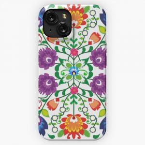 Folk 4 White iPhone 15 Slim Phone Case Cover