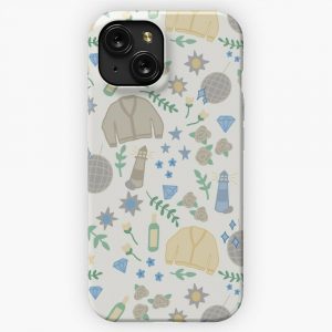 Folklore Pattern iPhone 15 Slim Phone Case Cover