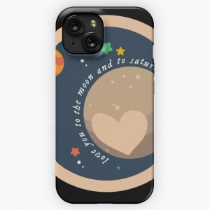 Folklore Seven Taylor Swift Lyrics Love You To The Moon 2 iPhone 15 Slim Phone Case Cover
