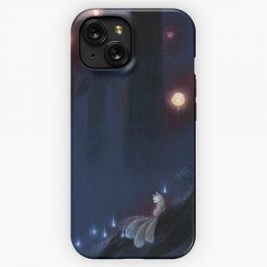 Forest Ghost Teakitsune Fox Yokai iPhone 15 Slim Phone Case Cover