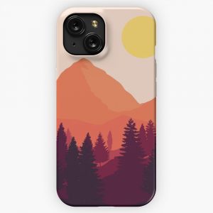 Forest Mountain Horizon iPhone 15 Slim Phone Case Cover