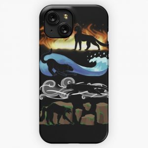 Four Elements Four Cats iPhone 15 Slim Phone Case Cover