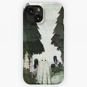 Foxglove Ghosts iPhone 15 Slim Phone Case Cover