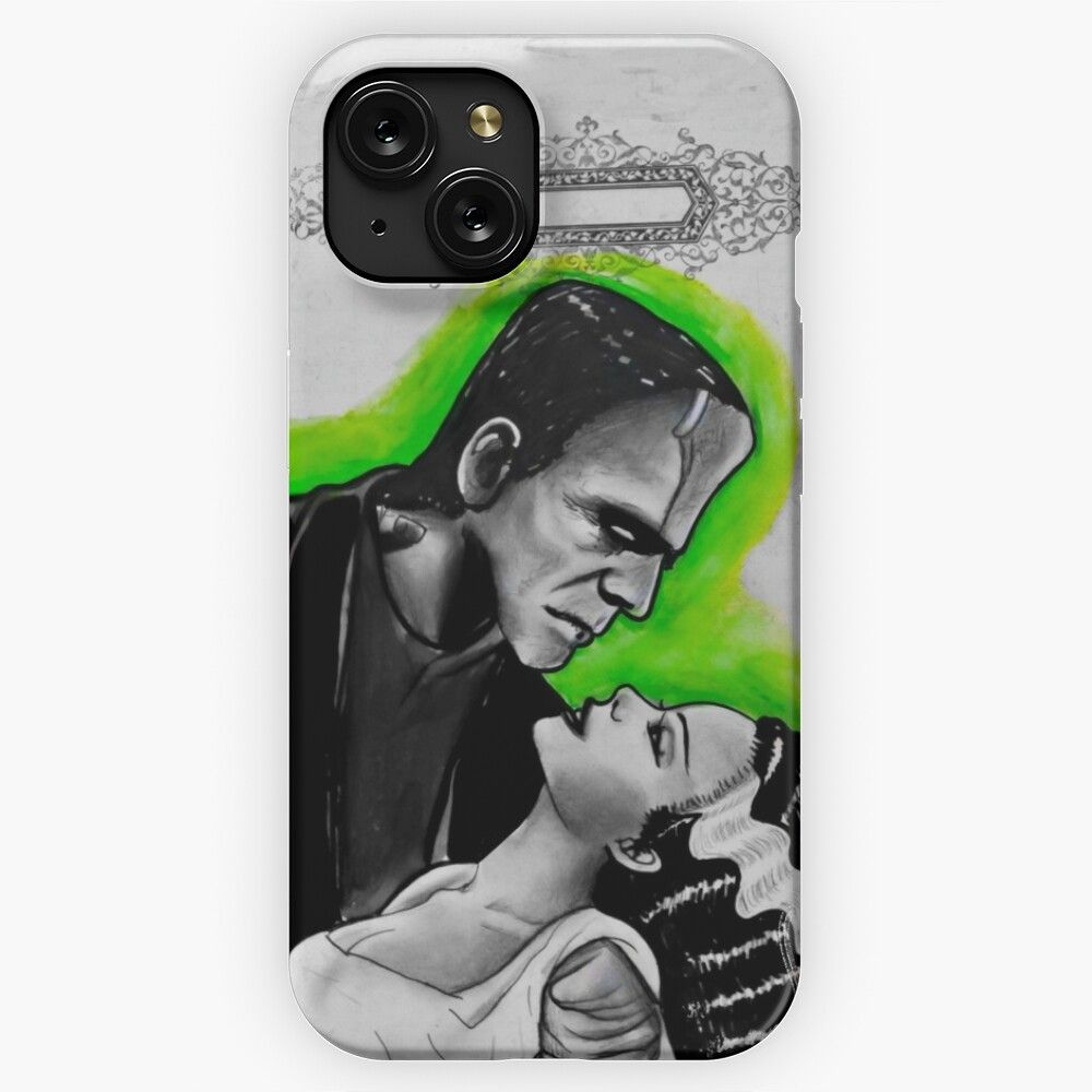 Frankensteins Monster And His Bride iPhone 15 Slim Phone Case Cover