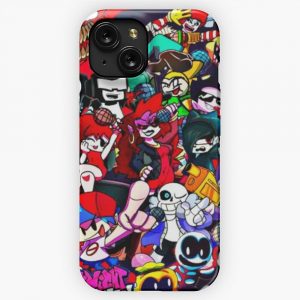 Friday Night Funkin Characters Fnf Game iPhone 15 Slim Phone Case Cover