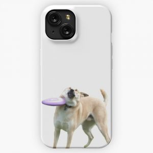 Frisbee Dog iPhone 15 Slim Phone Case Cover