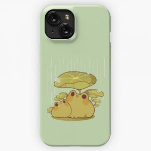 Froggies Together In The Rain iPhone 15 Slim Phone Case Cover