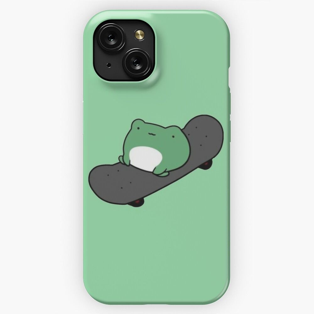 Froggy On A Skateboard iPhone 15 Slim Phone Case Cover