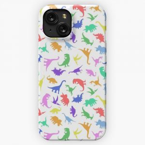 Fun Dinosaur Pattern iPhone 15 Slim Phone Case Cover