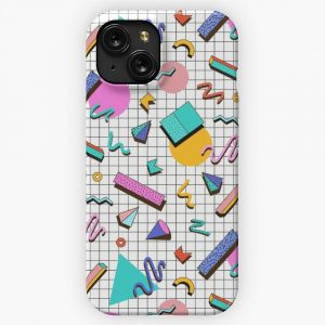 Funky 80S Eighties Memphis Pattern Design iPhone 15 Slim Phone Case Cover