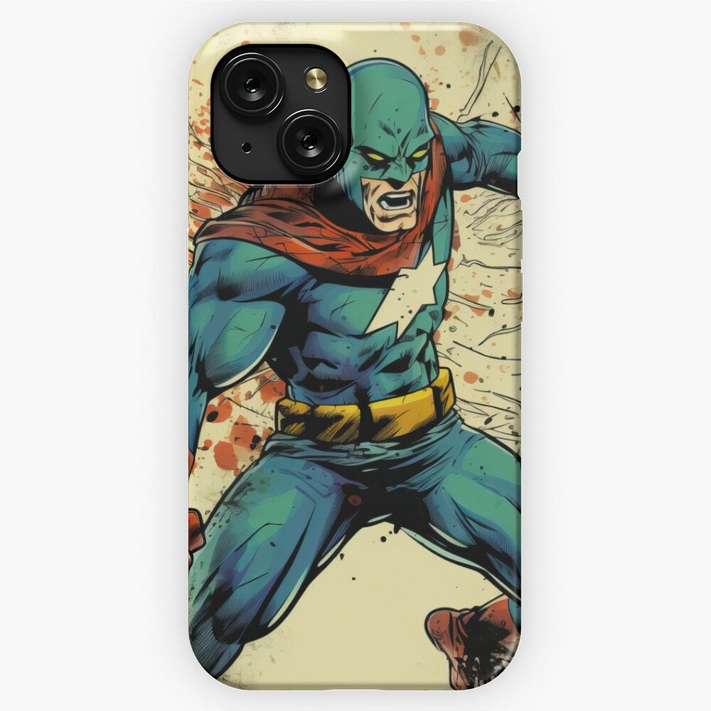 Funky Posing Superhero 19 iPhone 15 Slim Phone Case Cover