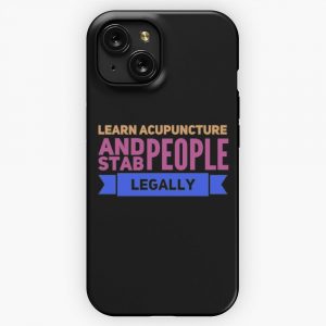 Funny Acupuncture Occupations iPhone 15 Slim Phone Case Cover