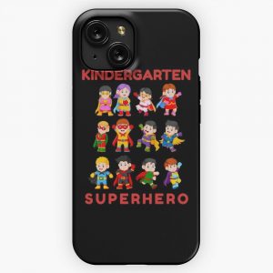 Funny Back To School Kindergarten Superhero Pop Art Bamm iPhone 15 Slim Phone Case Cover