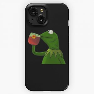 Funny Kermit Thats None Of My Business iPhone 15 Slim Phone Case Cover