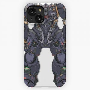 Futuristic Gunpla War Mecha Robot Builded By Head Arm Body Leg Weapon Illustration Premium Vector iPhone 15 Slim Phone Case Cover