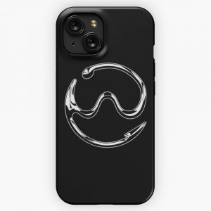 Gaga Chromatica Logo White Chrome On Black iPhone 15 Slim Phone Case Cover