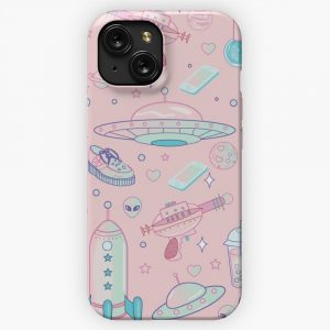 Galaxy Babe Pattern iPhone 15 Slim Phone Case Cover