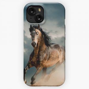 Galloping Horse iPhone 15 Slim Phone Case Cover