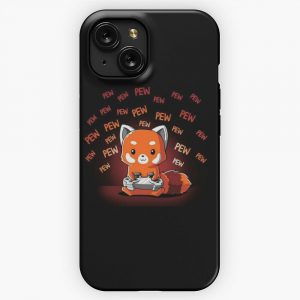 Gaming Red Panda iPhone 15 Slim Phone Case Cover