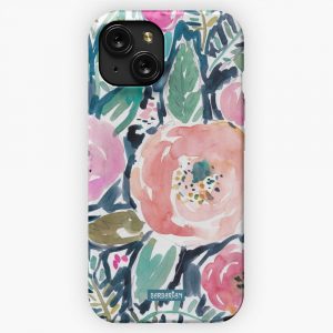 Gardens Of Capitola Watercolor Floral iPhone 15 Slim Phone Case Cover