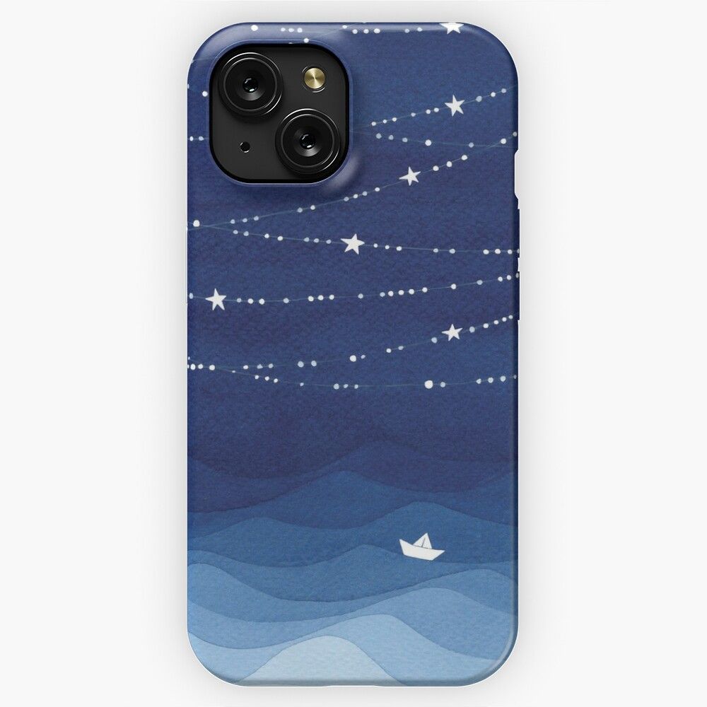 Garland Of Stars Iv Nautical Watercolor iPhone 15 Slim Phone Case Cover