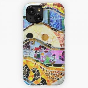 Gaudi Barselona Mosaic 2 iPhone 15 Slim Phone Case Cover