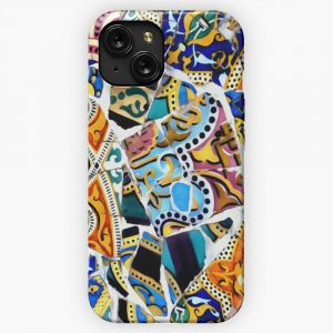 Gaudi Barselona Mosaic 4 iPhone 15 Slim Phone Case Cover