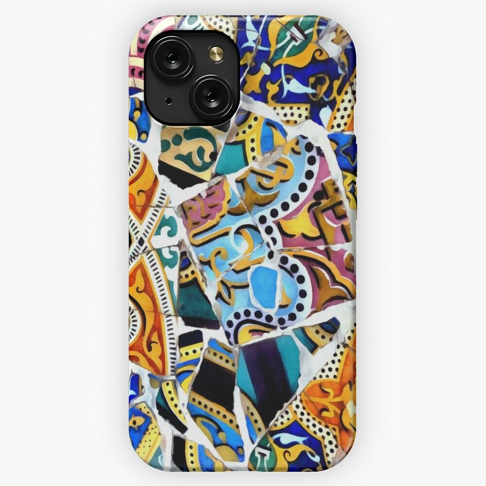 Gaudi Barselona Mosaic 4 iPhone 15 Slim Phone Case Cover